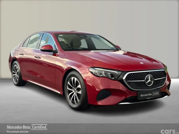 Mercedes-Benz E-Class Saloon, Diesel Hybrid, 2025, Red