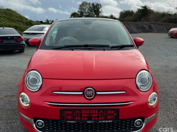 Fiat 500 Hatchback, Petrol, 2016, Red