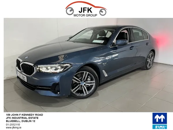 BMW 5-Series Saloon, Petrol Plug-in Hybrid, 2023, Blue