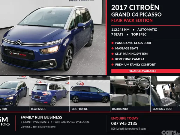 Citroen C4 Estate, Diesel, 2017, Blue