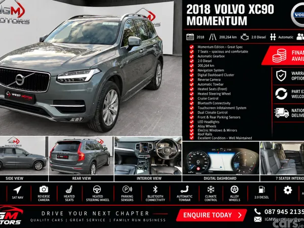 Volvo XC90 SUV, Diesel, 2018, Grey