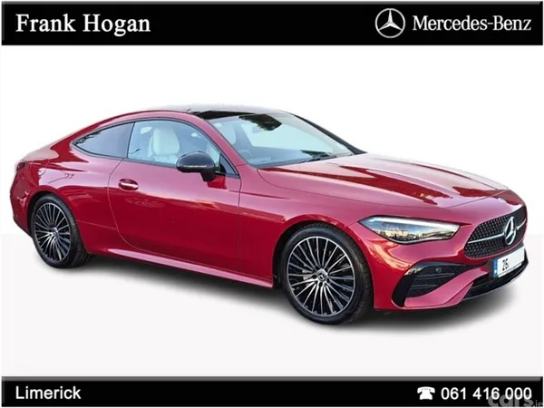 Mercedes-Benz CLE Coupe, Diesel Hybrid, 2026, Red
