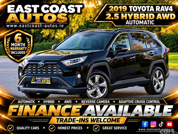 Toyota RAV4 SUV, Petrol Hybrid, 2019, Black