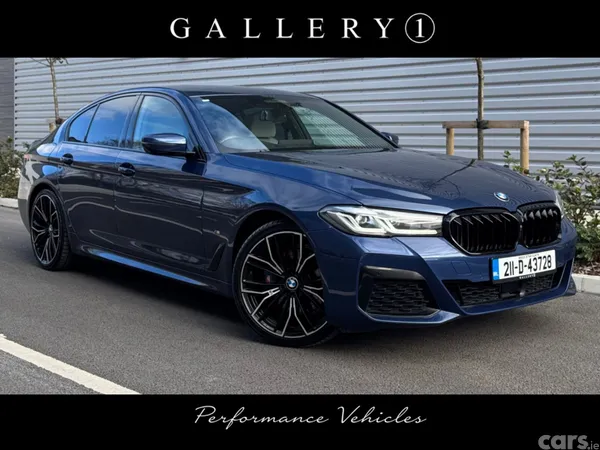 BMW 5-Series Saloon, Petrol Plug-in Hybrid, 2021, Blue