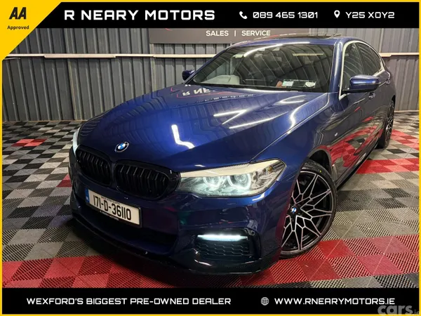 BMW 5-Series Saloon, Diesel, 2017, Blue