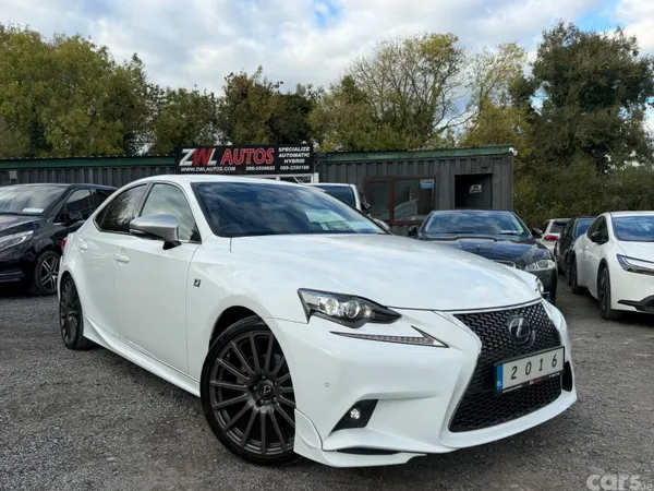 Lexus IS Saloon, Petrol Hybrid, 2016, White