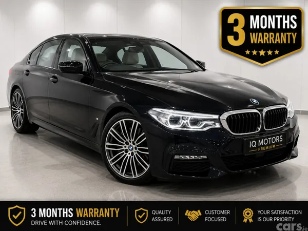 BMW 5-Series Saloon, Petrol Plug-in Hybrid, 2017, Black