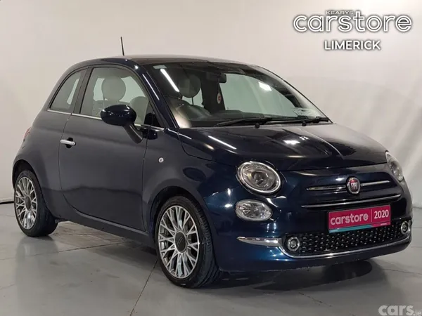 Fiat 500 Hatchback, Petrol, 2020, Blue