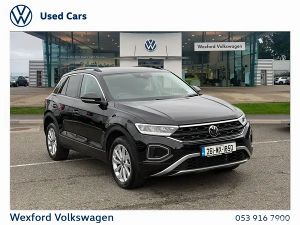 Volkswagen T-Roc SUV, Petrol, 2026, Black
