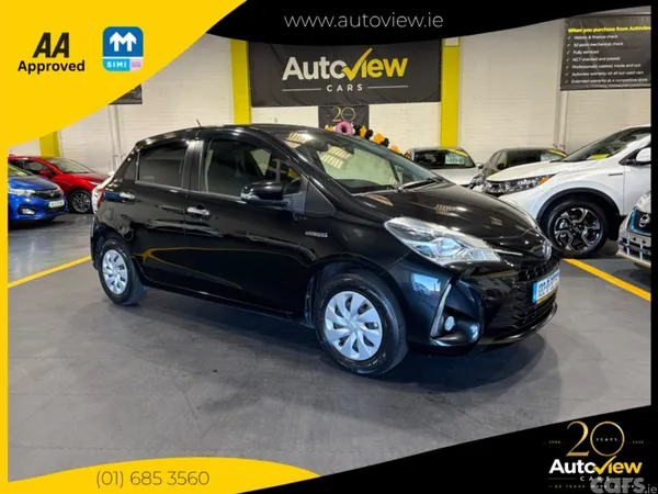 Toyota Vitz Hatchback, Petrol Hybrid, 2018, Black