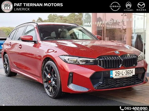 BMW 3-Series Estate, Petrol Plug-in Hybrid, 2025, Red