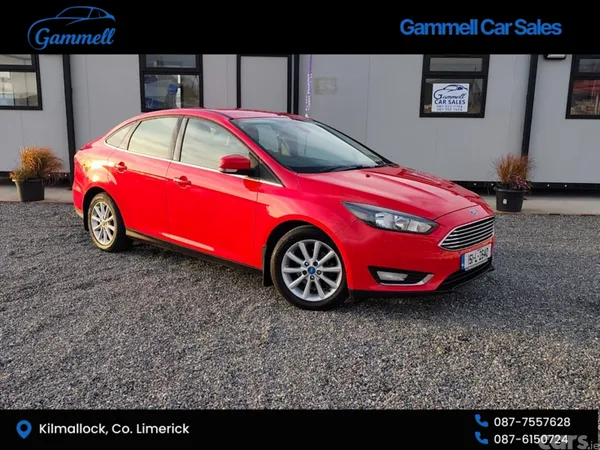 Ford Focus Saloon, Diesel, 2015, Red