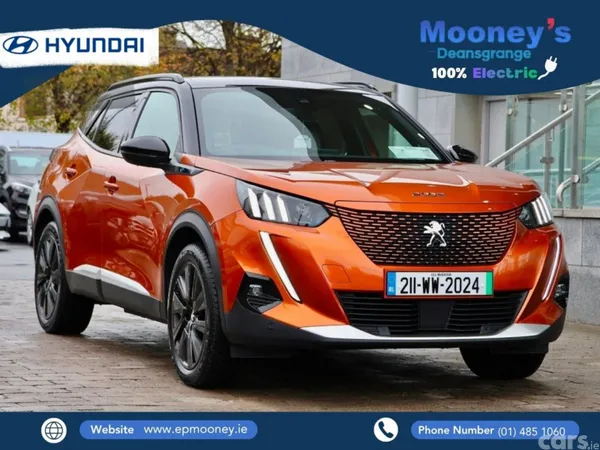 Peugeot 2008 Hatchback, Electric, 2021, Orange