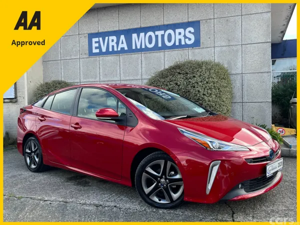 Toyota Prius Saloon, Petrol Hybrid, 2020, Red
