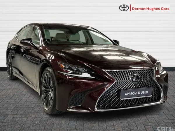 Lexus LS Saloon, Petrol Hybrid, 2018, Red