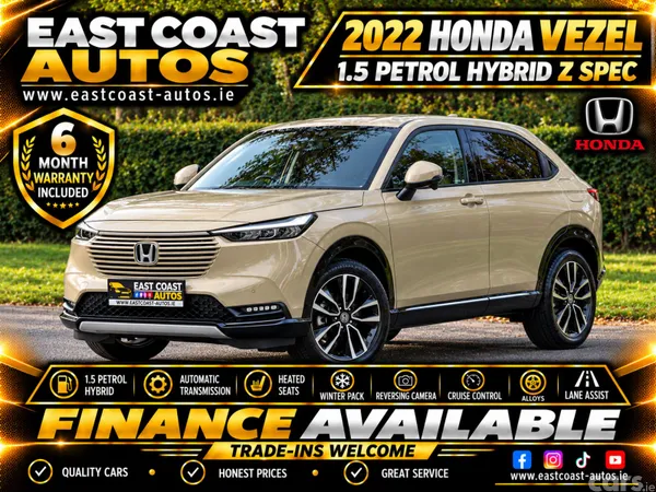 Honda Vezel SUV, Petrol Hybrid, 2022, Beige