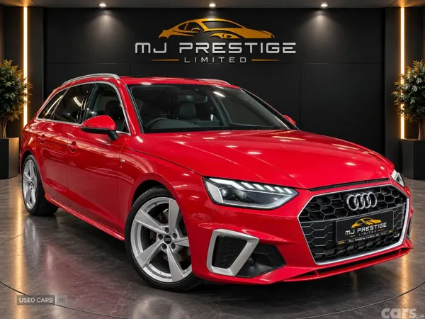Audi A4 Estate, Diesel Hybrid, 2022, Red