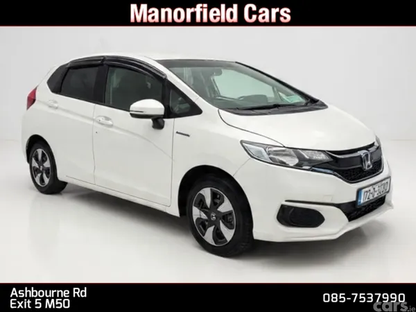Honda Fit Hatchback, Petrol Hybrid, 2017, White