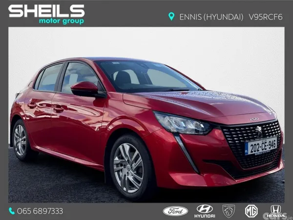 Peugeot 208 Hatchback, Petrol, 2020, Red