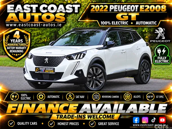 Peugeot 2008 SUV, Electric, 2022, White