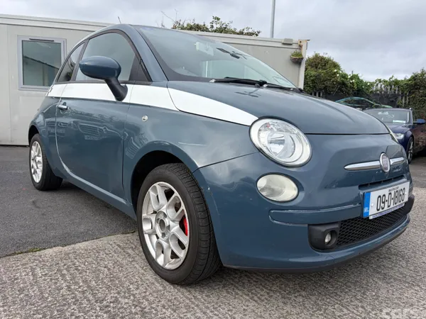 Fiat 500 Hatchback, Petrol, 2009, Blue