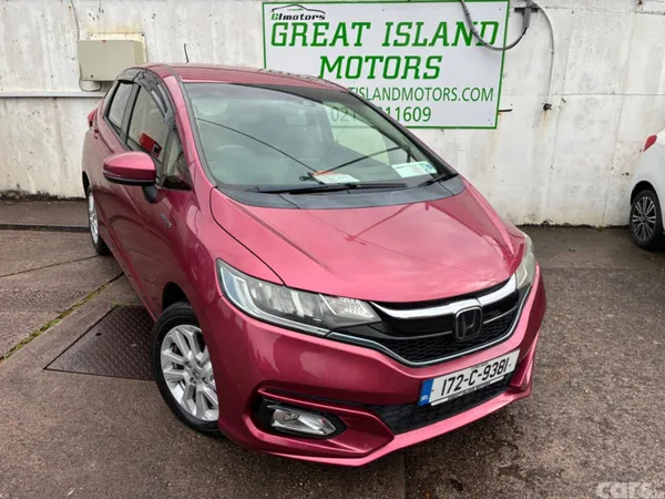 Honda Fit Hatchback, Petrol Hybrid, 2017, Red