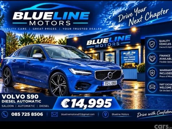 Volvo S90 Saloon, Diesel, 2017, Blue