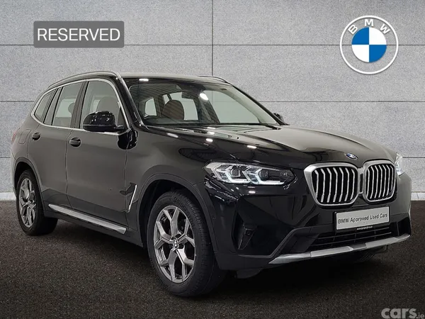 BMW X3 SUV, Diesel Hybrid, 2022, Black