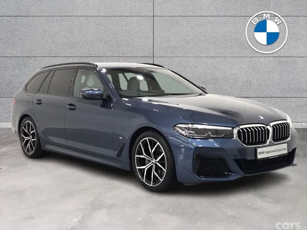 BMW 5-Series Estate, Diesel Hybrid, 2024, Blue