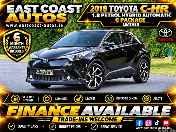 Toyota C-HR Hatchback, Petrol Hybrid, 2018, White