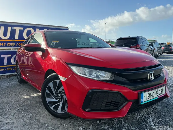 Honda Civic Hatchback, Petrol, 2018, Red