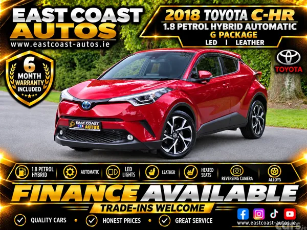 Toyota C-HR Hatchback, Petrol Hybrid, 2018, White