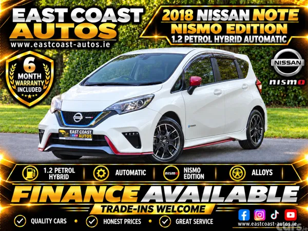 Nissan Note Hatchback, Petrol Hybrid, 2018, White