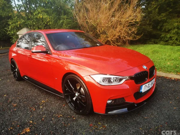 BMW 3-Series Saloon, Petrol Hybrid, 2017, Red