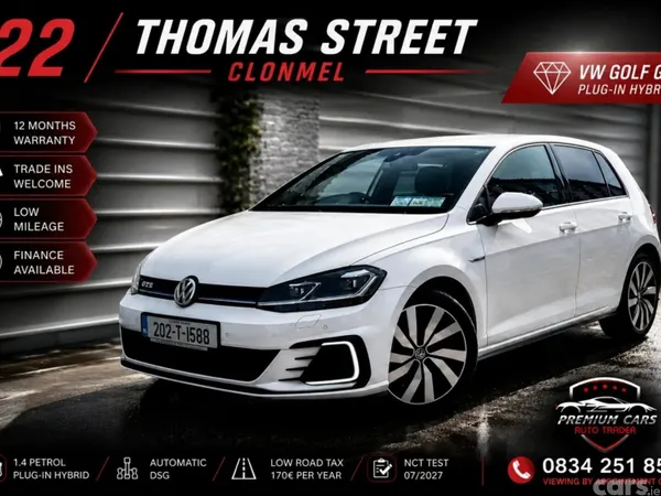 Volkswagen Golf Hatchback, Petrol Plug-in Hybrid, 2020, White