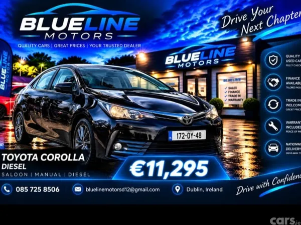 Toyota Corolla Saloon, Diesel, 2017, Black