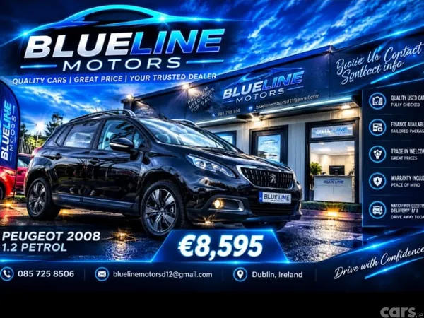Peugeot 2008 Estate, Petrol, 2018, Black