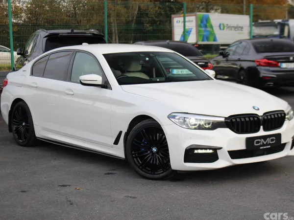 BMW 5-Series Saloon, Petrol Plug-in Hybrid, 2019, White