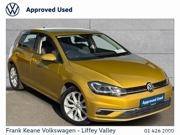 Volkswagen Golf Hatchback, Petrol, 2018, Yellow
