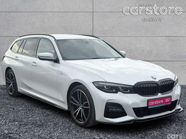 BMW 3-Series Estate, Petrol Hybrid, 2021, White