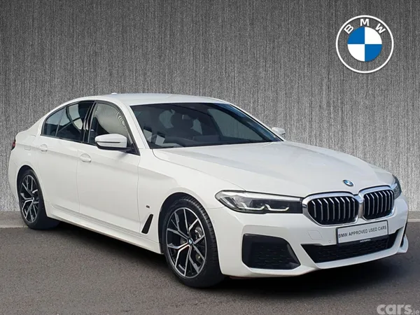 BMW 5-Series Saloon, Diesel Hybrid, 2022, White