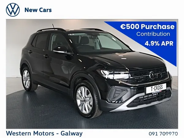 Volkswagen T-Cross SUV, Petrol, 2026, Black