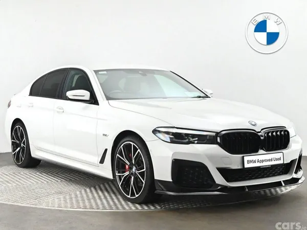 BMW 5-Series Saloon, Petrol Plug-in Hybrid, 2022, White