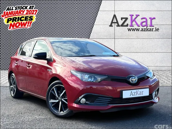 Toyota Auris Hatchback, Petrol Hybrid, 2018, Red