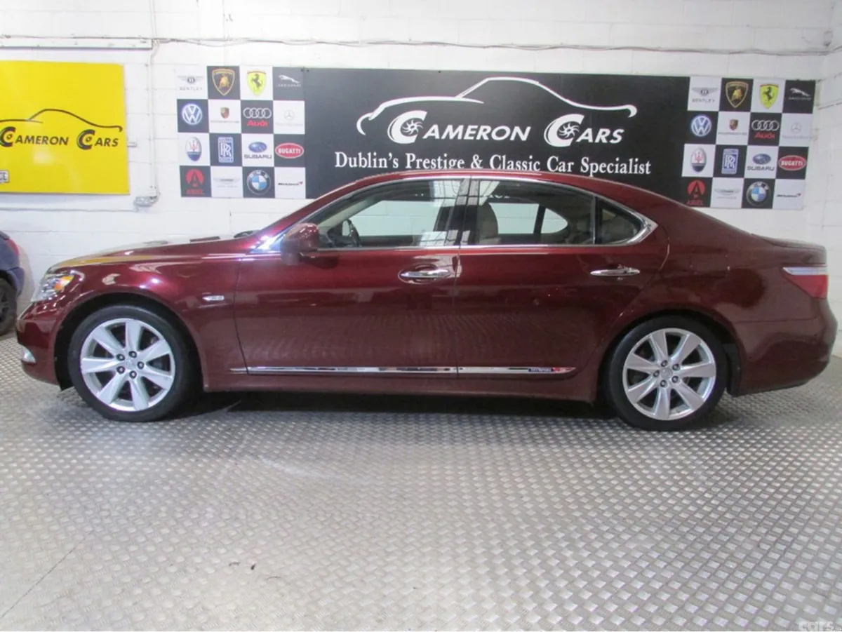 Lexus LS Saloon, Petrol Hybrid, 2008, Red