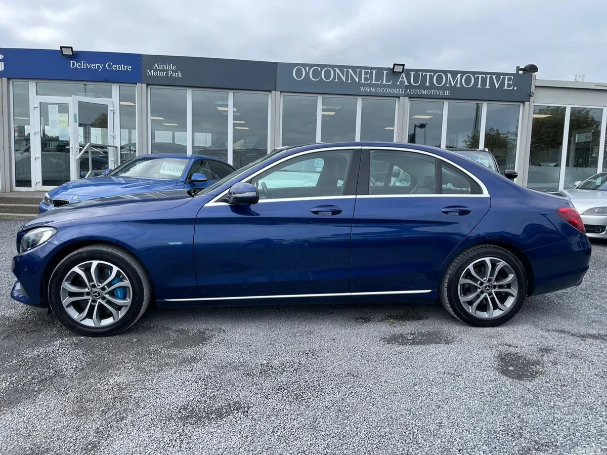 Mercedes-Benz C-Class Saloon, Petrol Hybrid, 2017, Blue