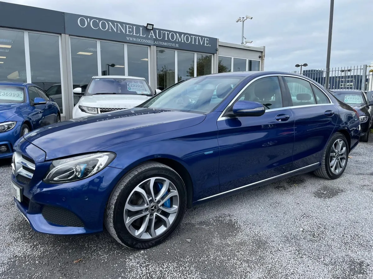 Mercedes-Benz C-Class Saloon, Petrol Hybrid, 2017, Blue