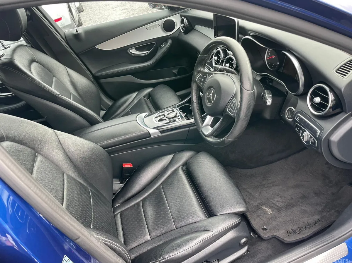 Mercedes-Benz C-Class Saloon, Petrol Hybrid, 2017, Blue