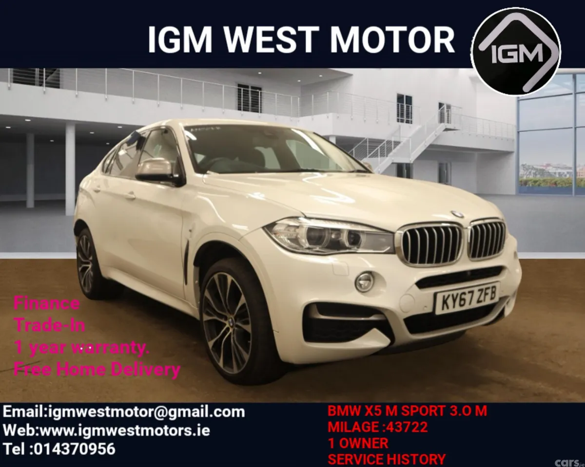 BMW X6 SUV, Diesel, 2017, White