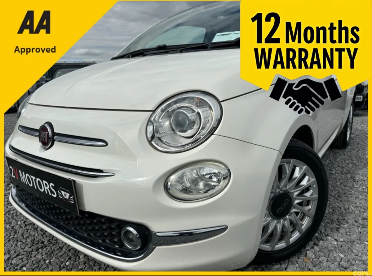 Fiat 500 Hatchback, Petrol, 2018, White